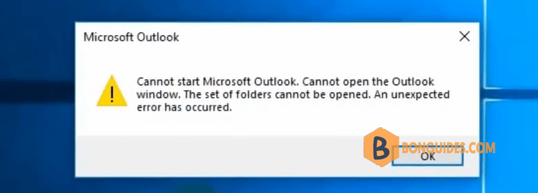 How To Fix Cannot Start Microsoft Outlook And Cannot Open The Outlook Window 7177