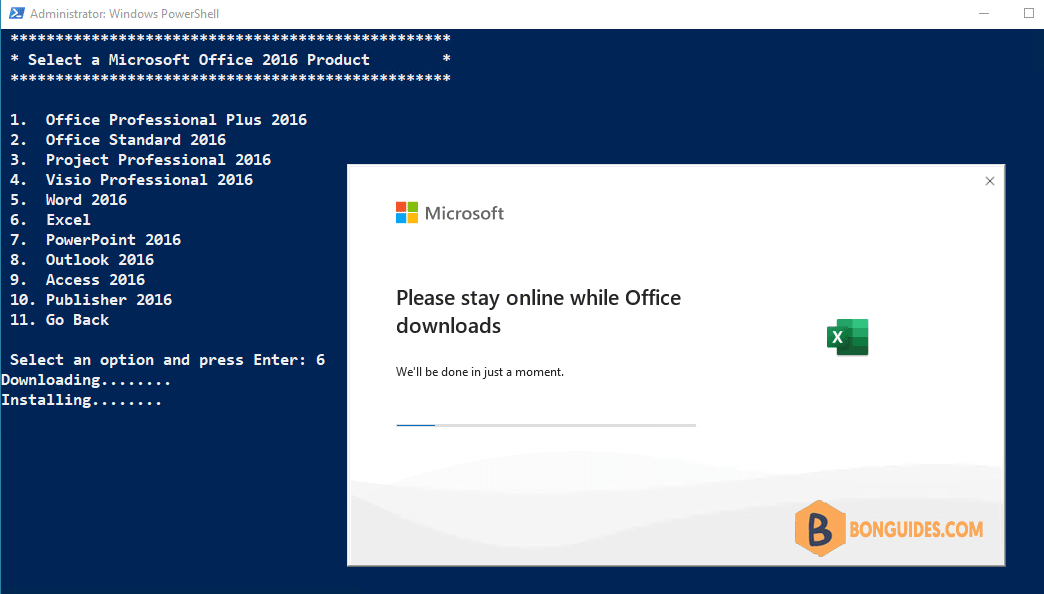 How to Download and Install Excel 2016 Using PowerShell